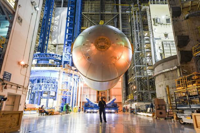 NASA image: NASA Prepares Artemis II Liquid Oxygen Tank for Next Phase of Assembly